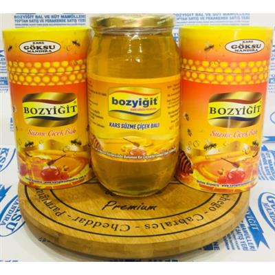 BOZYİĞİT KARS SÜZME ÇİÇEK BALI (ŞEKERSİZ) NET:1350 GR