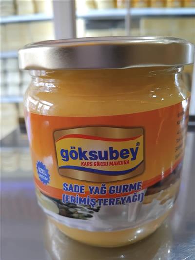 GÖKSUBEY ÖZEL ÜRETİM GURME SADE YAĞ-SAF YAĞ (ERİTİLMİŞ TEREYAĞI) NET 350 GR CAM ŞİŞE