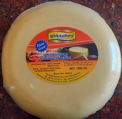 GÖKSUBEY GURME GÖBEK KAŞAR 1 KG VAKUMLU
