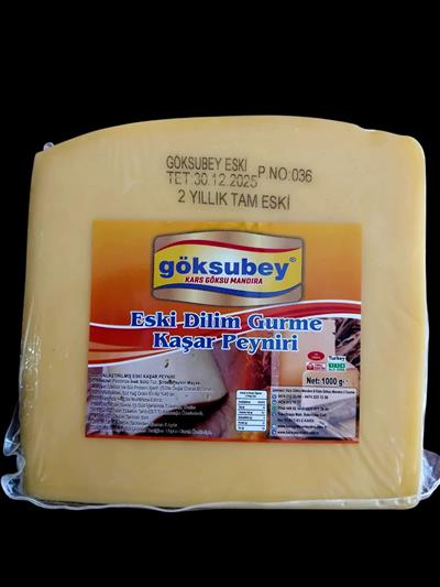 GÖKSUBEY GURME ESKİ KAŞAR 2 YILLIK DİLİM VAKUM 1 KG