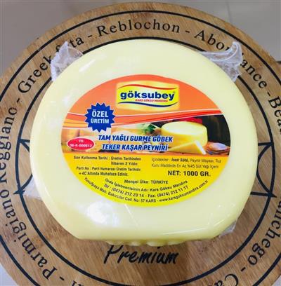 GÖKSUBEY GURME GÖBEK TEKER KAŞAR 1 KG VAKUMLU