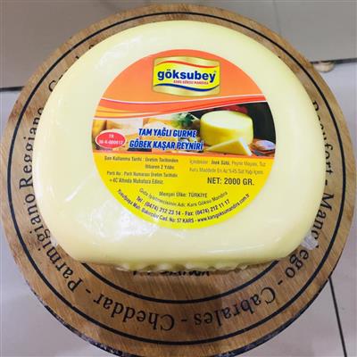 GÖKSUBEY GURME GÖBEK TEKER KAŞAR 2 KG VAKUMLU