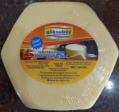 GÖKSUBEY GURME GÖBEK KAŞAR 500 GR VAKUMLU